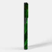 iphone 14 abstraits coques noir vert pro (Verso / Droite)