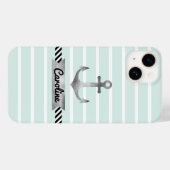 iPhone 14 Coque d'Ancre écossais pour pintes vertes - (Verso (horizontal))