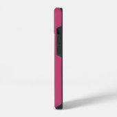 iPhone 14 Coque Monogramme minimal initial pour fille rose m (Côté gauche)