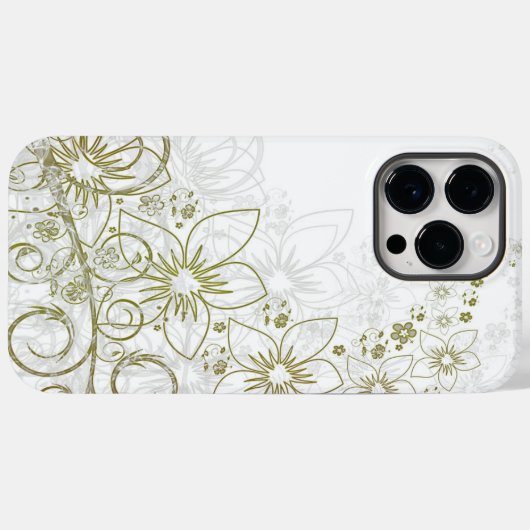 iphone 14 coque pro max flower art (Verso (horizontal))