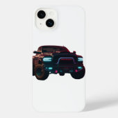 iPhone 14 Enveloppe Dodge TRX Neon Camion (Verso)