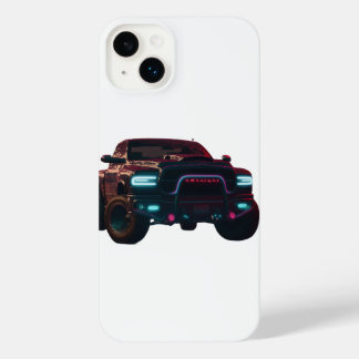 iPhone 14 Enveloppe Dodge TRX Neon Camion