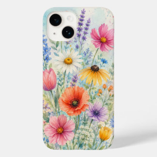 iPhone 14 Hoesje Barely There Watercolor Wilde Blo