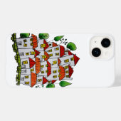 iPhone 14 hoesje (Doodle - Handgetekend) (Achterkant (horizontaal))