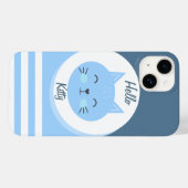 iPhone 14 Hoesje Hallo Katten (Achterkant (horizontaal))