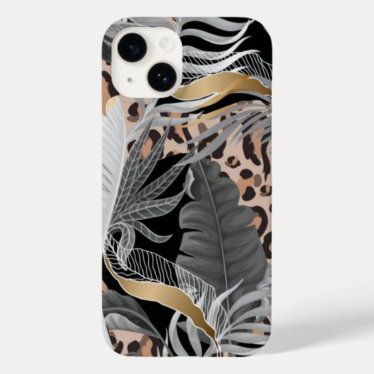 iPhone 14 Hoesje-Tropical Palms Hoesje-Mate iPhone Case-Mate iPhone Case (Achterkant)