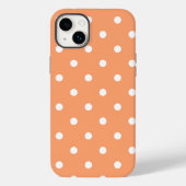 iPhone 14 Plus coque coriace point orange (Verso)