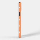 iPhone 14 Plus stoere hoesje oranje stip (Achterkant / Rechts)