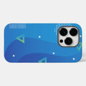 iPhone 14 Pro Coques Beau design bleu (Verso (horizontal))