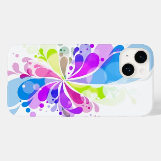 iPhone 14 Splash couleur Coque (Verso (horizontal))