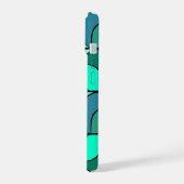 Iphone 15 70' Blauw design iPhone 15 Hoesje (Linkerkant)