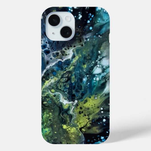 iPhone 15 abstract hoesje (Achterkant)