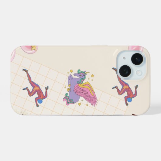  iPhone 15 Case with a unicorn (Verso Horizontal)