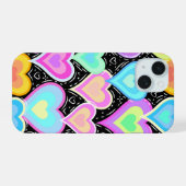 iPhone 15 Cases "Hearts" iPhone 15 Hoesje (Achterkant horizontaal)