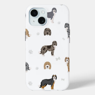 iPhone 15 chiens coques lourds aussiedoodle