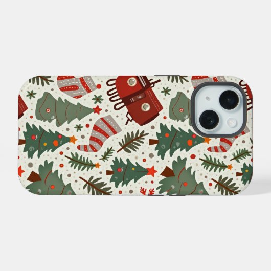 iPhone 15 Coque de Noël (Verso Horizontal)