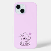 iPhone 15 coque Hello Kitty thème (Verso)