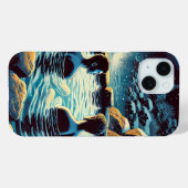 iPhone 15 Coque - Jeunes hommes en onsen (Verso (horizontal))