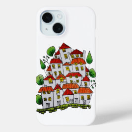 iPhone 15 hoesje (Doodle - Handgetekend)