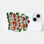 iPhone 15 hoesje (Doodle - Handgetekend) (Achterkant (horizontaal))