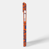 iPhone 15 Mini Coque de style surf bleu orange (Verso / Gauche)