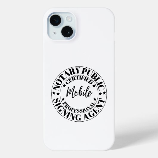 iPhone 15 Mini Coque de téléphone cellulaire de l'agent de signat (Verso)