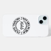 iPhone 15 Mini Coque de téléphone cellulaire de l'agent de signat (Verso (horizontal))