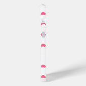 iPhone 15 Mini Joli fille Personnalisé Monogramme Coque de coeur (Verso / Gauche)