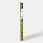 iPhone 15 Mini Parties scintillant vert jaune bleu mousseux coque (Verso / Gauche)