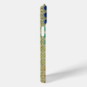 iPhone 15 Mini Parties scintillant vert jaune bleu mousseux coque (Verso / Droite)