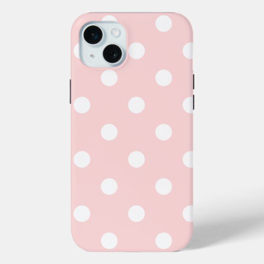 iPhone 15 Mini Séjour Classy 1 - Belle fille Pois Coque - (Verso)