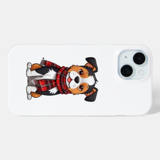 Iphone 15 photo de chien coque (Verso (horizontal))