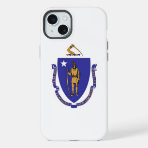 iPhone 15 Plus Coque-Mate, drapeau du Massachusett