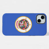 iPhone 15 Plus Coque-Mate, drapeau du Minnesota (Verso Horizontal)