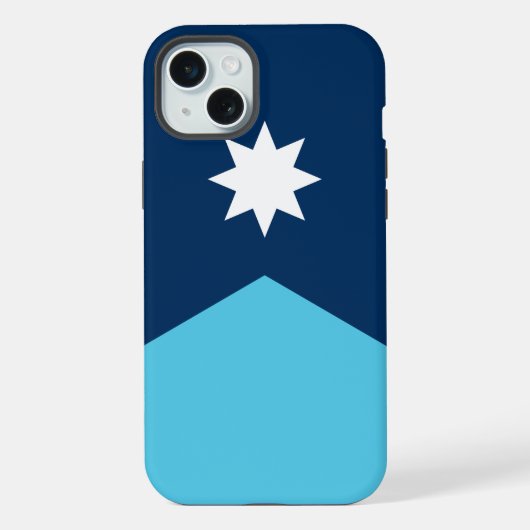 iPhone 15 Plus Coque-Mate, Minnesota nouveau drape (Verso)