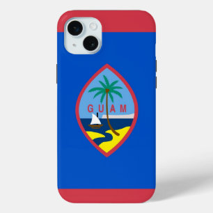 iPhone 15 Plus Hoesje-Mate, Guam-vlag Mini Hoesje