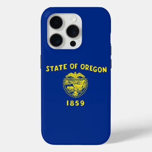iPhone 15 Pro Case-Mate, Oregon flag Case-Mate iPhone Case (Achterkant)