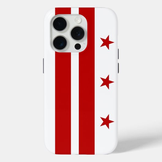 iPhone 15 Pro Case-Mate, Washington DC flag Case-Mate iPhone Case (Achterkant)