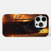 iPhone 15 Pro Coque avec Death Metal Art (Verso (horizontal))