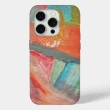 Coque Rigide Art Abstrait Coucher de Soleil Horizo