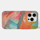 iPhone 15 Pro Coque Rigide Art Abstrait Coucher de Soleil Horizo (Verso (horizontal))