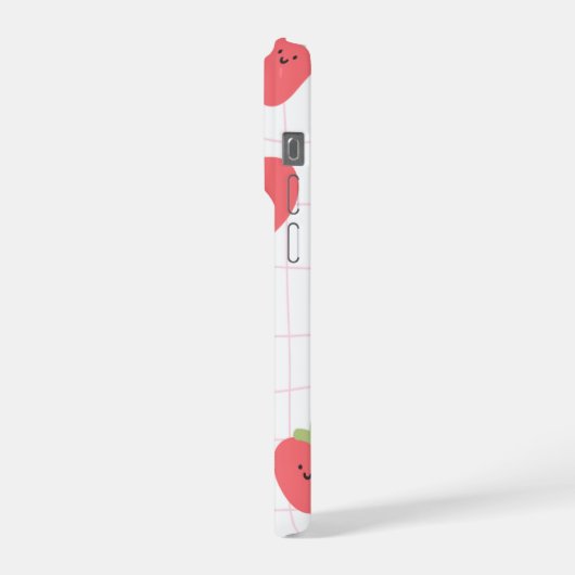 IPhone 15 pro cute strawberry case (Côté gauche)