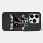iPhone 15 Pro Facilement distrait par les chats et le Coque de v (Verso (horizontal))