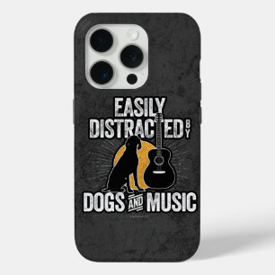 iPhone 15 Pro Facilement distrait par les chiens et Coque de mus