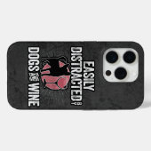 iPhone 15 Pro Facilement distrait par les chiens et le Coque de  (Verso (horizontal))