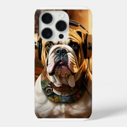 iPhone 15 Pro Hoesje met Bold Bulldog Design
