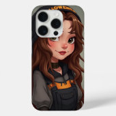 iPhone 15 Pro jolie fille halloween coque (Verso)