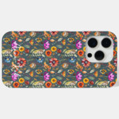 iPhone 15 Pro Max Belle maison Grey Fleur sauvage & Coque de hérisso (Verso (horizontal))