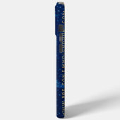 iPhone 15 Pro Max Carte de visite coque Blue Safire (Verso / Gauche)