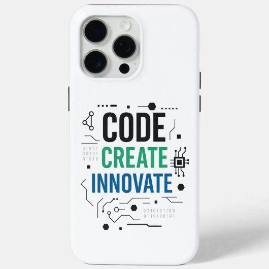 iPhone 15 Pro Max Code Créer un Coque innovant | Couverture techniqu (Verso)